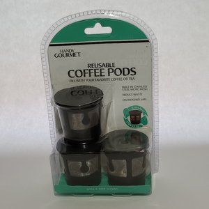 Coffee Pods Reusable for fill with your Coffee or Tea Handy Gourmet 3 SCOOP!